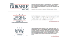 Tablet Screenshot of durablegroup.com